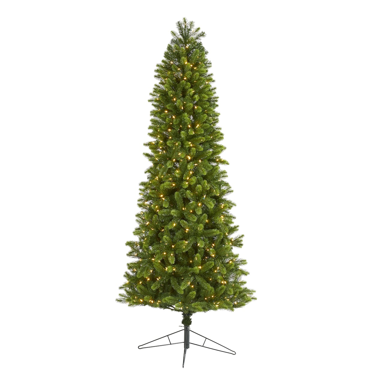 8ft. Pre-Lit Virginia Spruce Artificial Christmas Tree, Warm White LED Lights